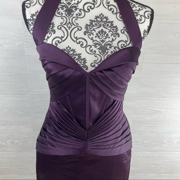 Zac Posen Truly Satin Sweetheart Bodycon Dress - Picture 2 of 7